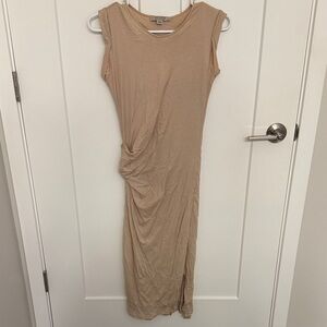 All Saints Tan Sleeveless Dress